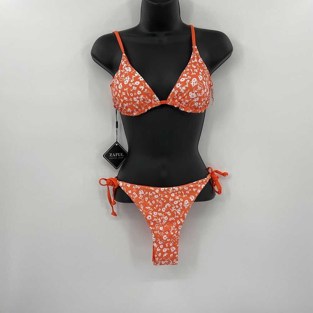 Zaful Women's Swimsuit NWT‎ Size 4 Color Orange  (1004)